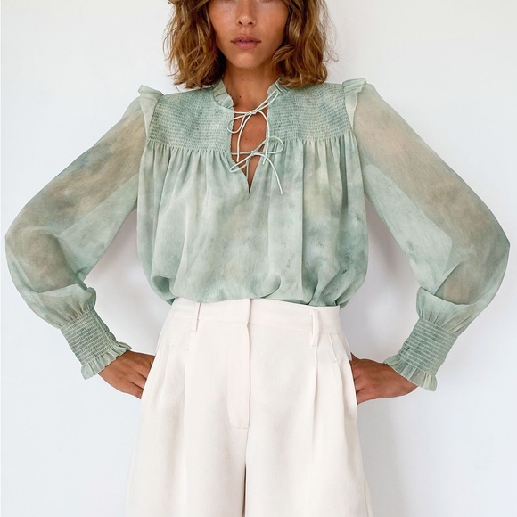 Aritzia Wilfred Castello Blouse - Picture 1 of 4